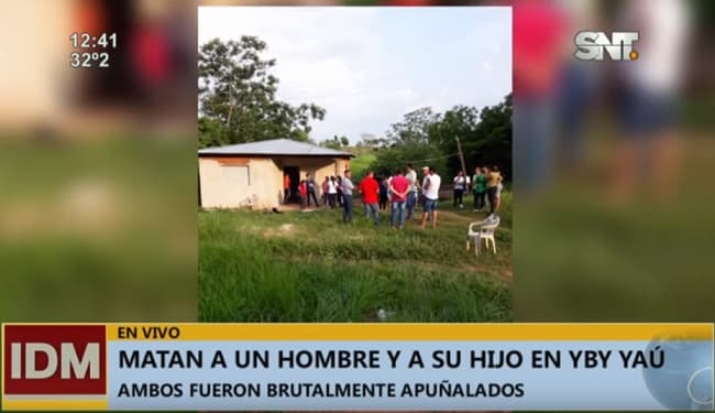 Padre e hijo fueron asesinados de varias estocadas, confirman