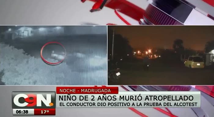 Niño de dos años muere arrollado por militar alcoholizado