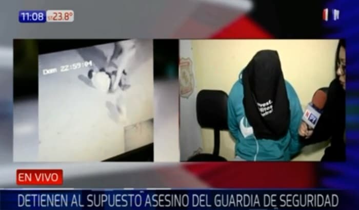 Capturan a sospechoso de crimen de guardia de seguridad