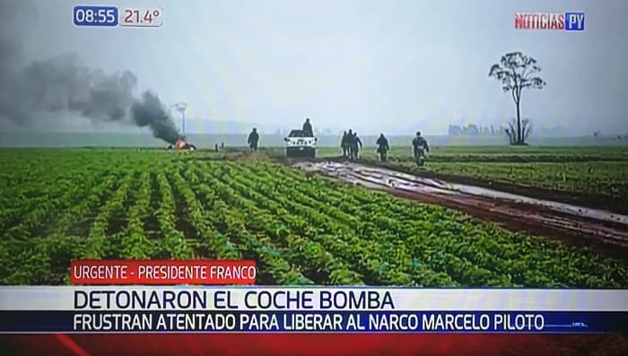 Detonan "Coche bomba" en sojal