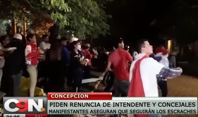 Disturbios y heridos durante escraches en Concepción