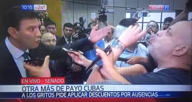 Payo Cubas protagoniza escándalo nunca antes visto en el Senado