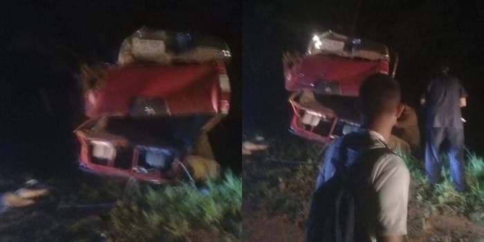 Un muerto y tres heridos deja vuelco de camioneta