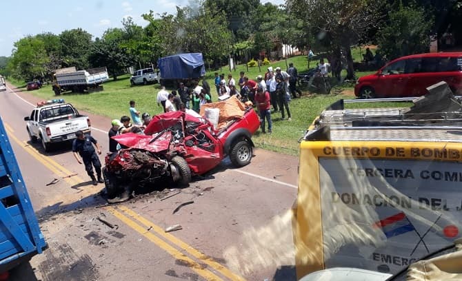 Fatal percance deja una fallecida y varios heridos en Quiindy