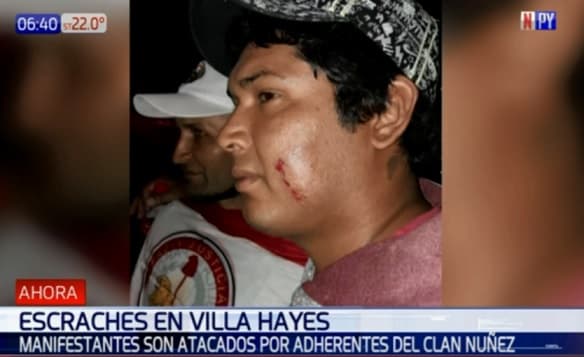 Manifestantes denuncian agresión durante escraches en Villa Hayes