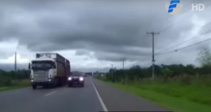 Denuncian imprudencia de camioneta de Senad