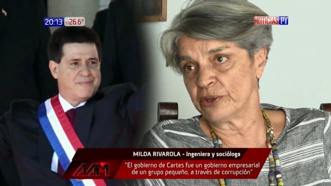 Cartes sedujo con corrupción a políticos para hacer negocios, según socióloga