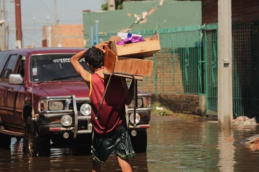 Inundación y abandono, las dos caras del Bañado Sur