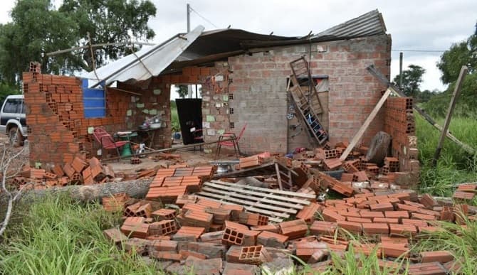 Temporal causa destrozos en el Chaco