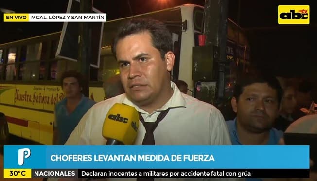 Choferes despejan Mcal López