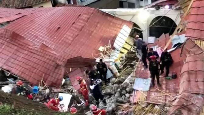 Derrumbe en hotel durante boda deja 15 muertos