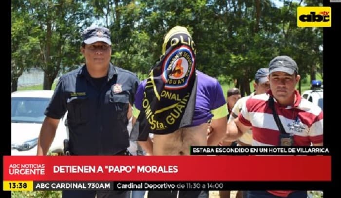 Detienen a "Papo" Morales en Villarrica