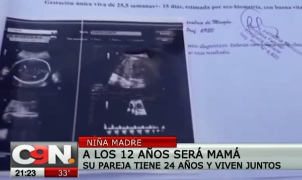 Niña está embarazada de hombre que le duplica la edad