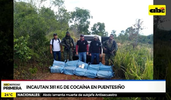 Incautan droga por valor de USD 1 millón
