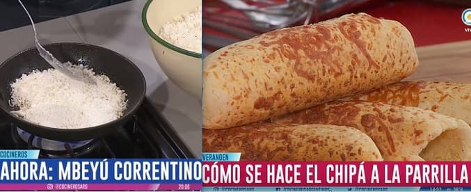 Cocineros argentinos presentan chipa a la parrilla  y “mbejú” correntino