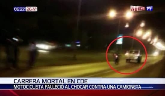 Muerte en carrera clandestina: Video retrata cómo "compiten" motociclistas