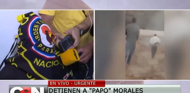 “Papo” Morales ya guarda reclusión en penal de Villarrica