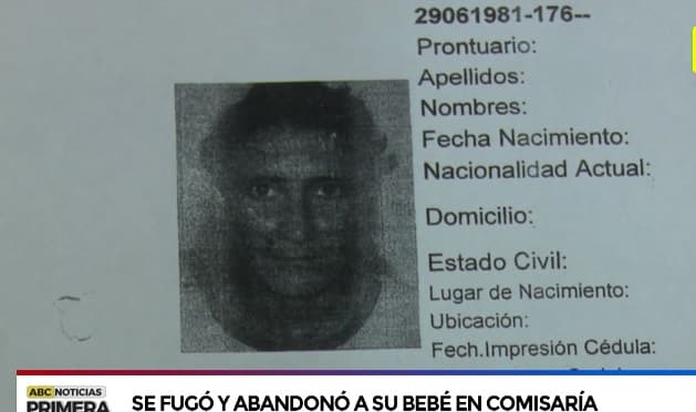 Mujer escapa de comisaría y abandona a su bebé