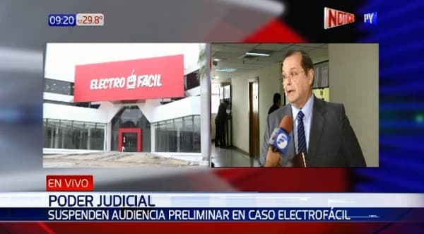 Cuarta suspensión de audiencia en el caso Electrofácil
