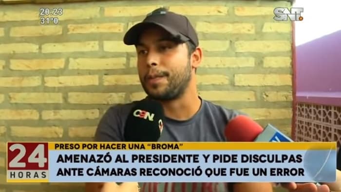 Habla joven que amenazó de muerte a Abdo Benítez