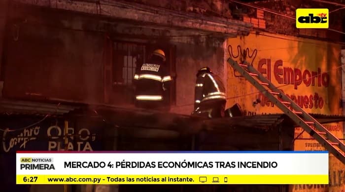 Bomberos logran sofocar incendio en el Mercado 4