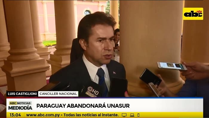 Paraguay abandonará Unasur, confirma Canciller