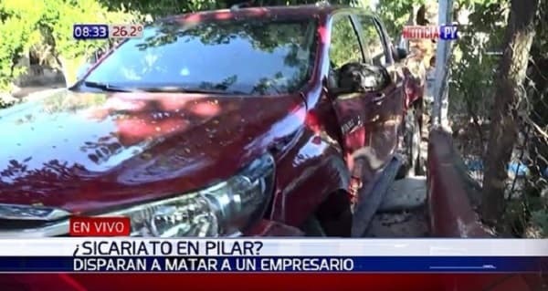 Sicarios balean a empresario en Pilar