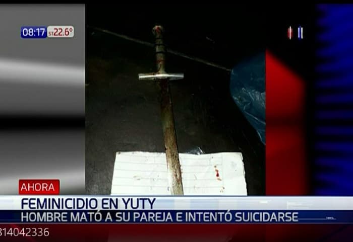 Hombre da muerte a su pareja con un espadín