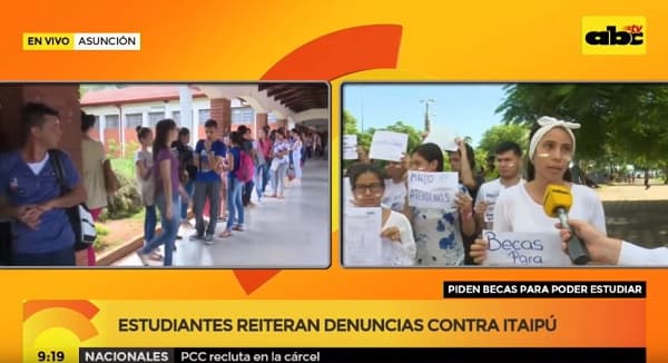 Joven asegura que beca de Itaipú era su única oportunidad de estudiar