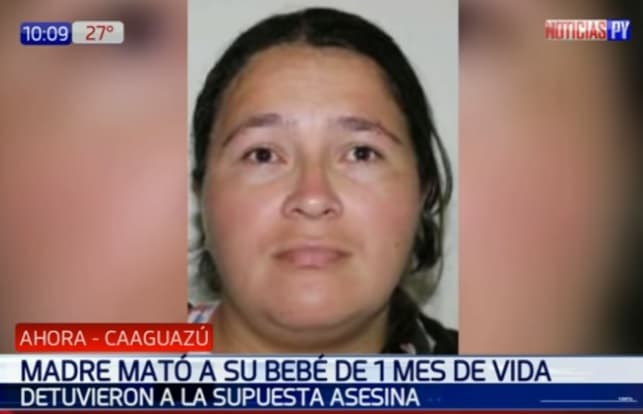 Mujer confiesa asesinato de su bebé