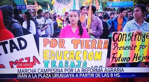 Campesinos marchan y tránsito tendrá desvíos