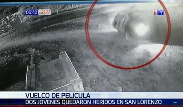 Video retrata "vuelco de película"