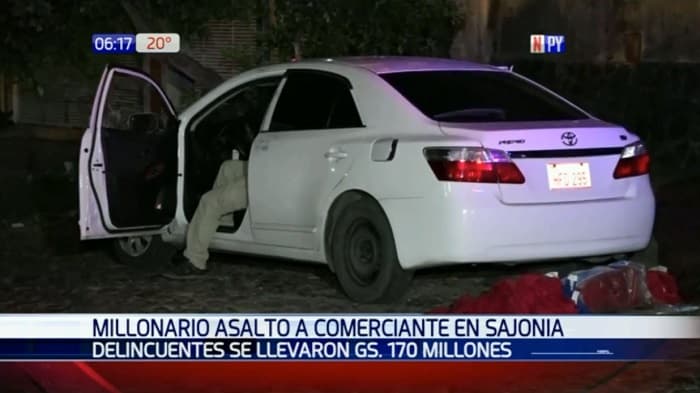 Asaltan a comerciante y se llevan G 170 millones