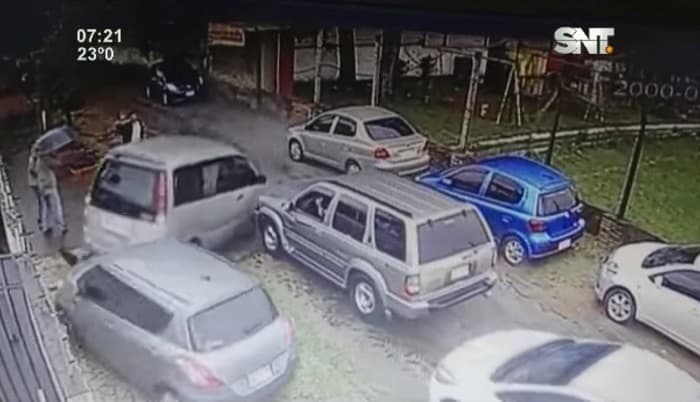 Bache causa choque múltiple