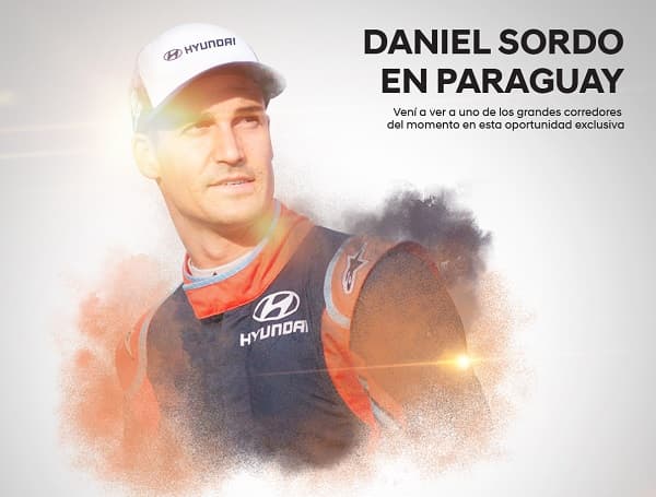 Dani Sordo, piloto de Rally mundial llega al Paraguay