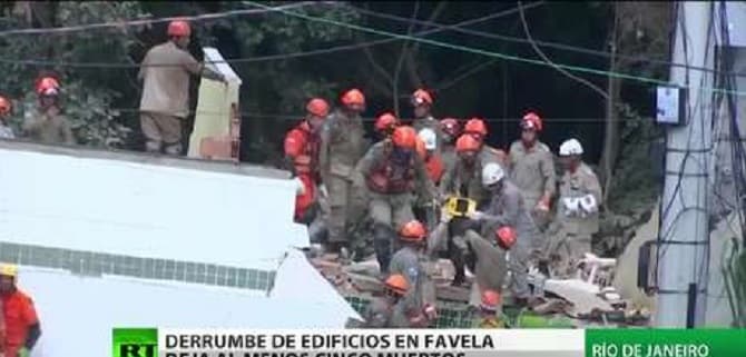 Derrumbe de dos edificios en Brasil deja varios muertos y heridos
