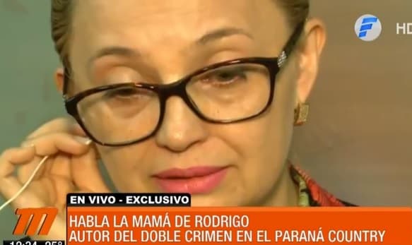 Habla madre del asesino confeso del country de Hernandarias