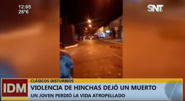 Así fue el enfrentamiento que acabó con un hincha muerto