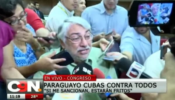 Tibia respuesta de Lugo luego de cruce con Payo