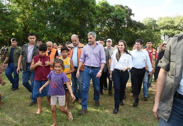 Arreglan refugio de damnificados ante visita de Abdo Benítez