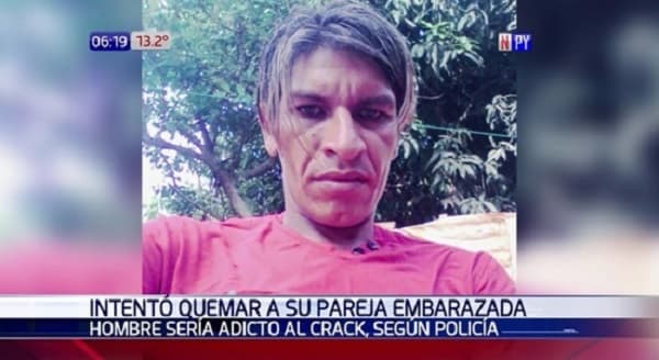 Hombre le prende fuego a su pareja embarazada