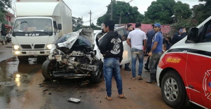 Accidente deja tres heridos en Capiatá