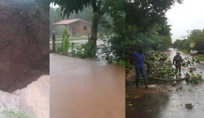 Declaran emergencia distrital por temporal en Misiones