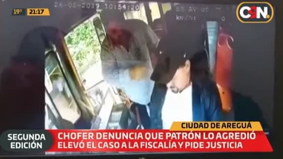 Video retrata maltrato al que es sometido chofer de bus