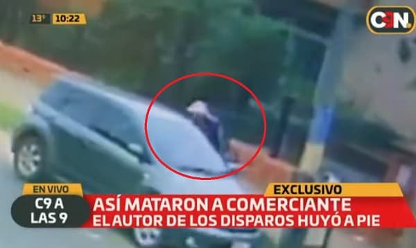 Cámaras captan crimen de comerciante en Luque