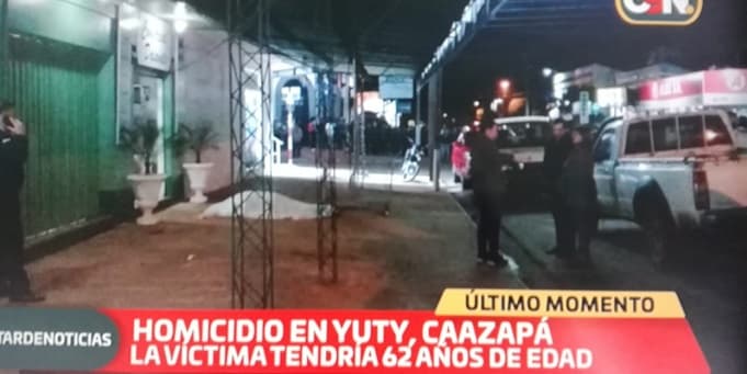 Acribillan a un hombre en Yuty