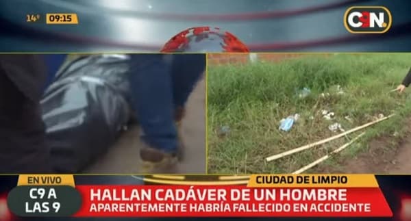 Hallan cadáver de un hombre en Limpio