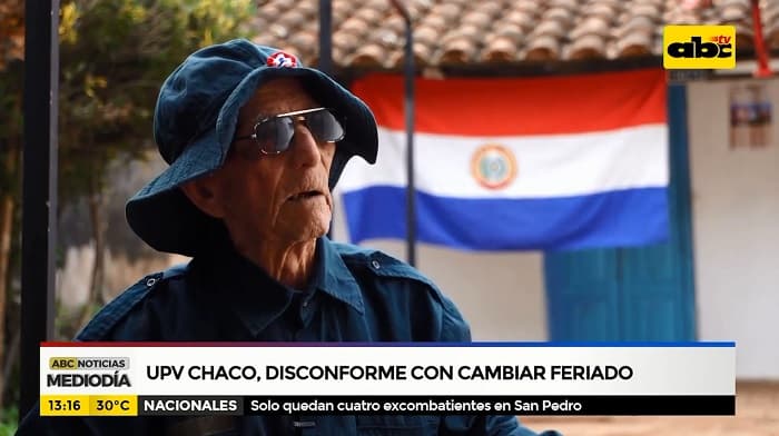 Veteranos del Chaco repudian feriado móvil