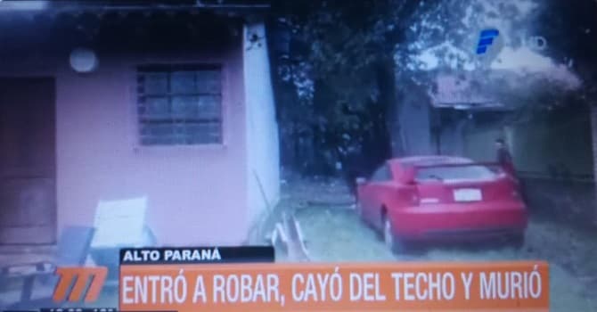 Hombre muere al caer de un techo durante intento de robo