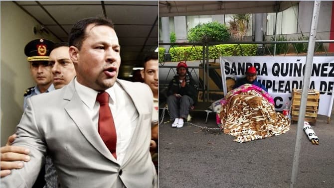 Encadenados exigen libertad de Ulises Quintana